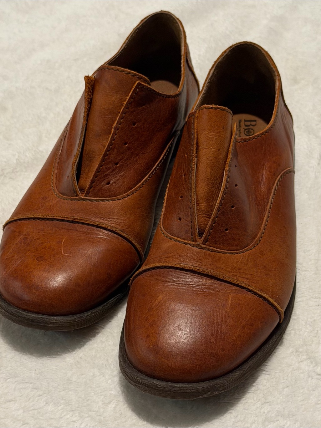 Nwot Born Laceless Leather Oxfords
